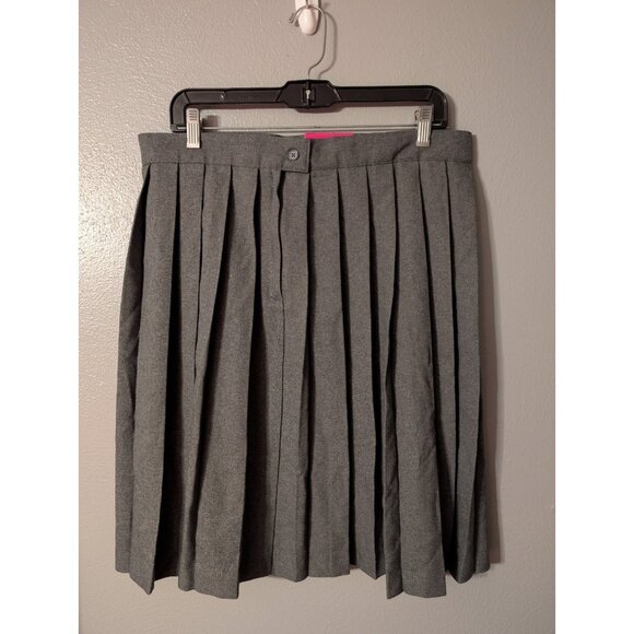 French Toast Gray Pleated Skirt 18.5 Plus Adjustable Waist School Uniform - Picture 4 of 5